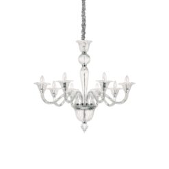 IDEAL LUX Κρεμαστό Φωτιστικό BRIGITTA 8xE14 Διάφανο – 199382