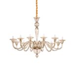 IDEAL LUX Κρεμαστό Φωτιστικό BRIGITTA 12xE14 Χρώματος Κεχριμπάρι – 199405