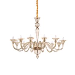 IDEAL LUX Κρεμαστό Φωτιστικό BRIGITTA 12xE14 Χρώματος Κεχριμπάρι – 199405