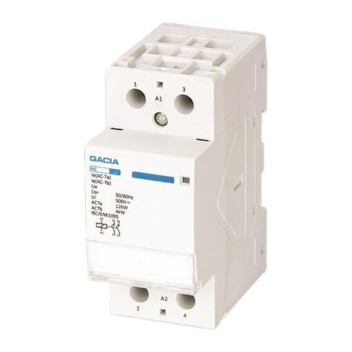 ΡΕΛΕ ΡΑΓΑΣ 2Χ63Α 2NO 24V AC GACIA EUROLAMP – 500-37122