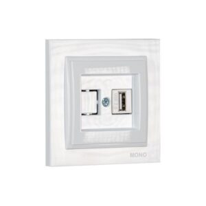 ΠΡΙΖΑ USB ΛΕΥΚΗ EUROLAMP – 152-10160