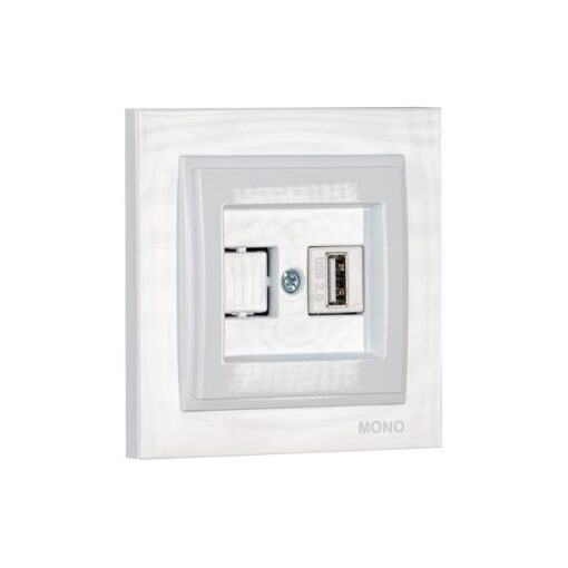 ΠΡΙΖΑ USB ΛΕΥΚΗ EUROLAMP – 152-10160