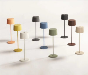 Logica Ασύρματο Επαναφορτιζόμενο Φωτιστικό Πορτατιφ LED 2.2W Twiggy Less Ανθρακί IP65 Dimmable Θερμό Λευκό 2700Κ-3000Κ 2-MC42753