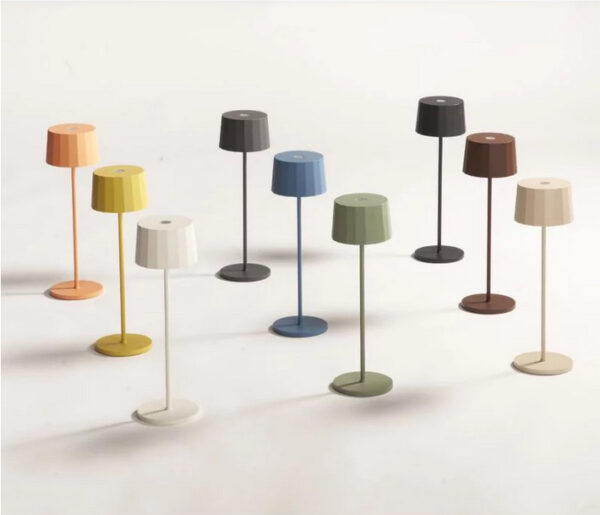 Logica Ασύρματο Επαναφορτιζόμενο Φωτιστικό Πορτατιφ LED 2.2W Twiggy Less Ανθρακί IP65 Dimmable Θερμό Λευκό 2700Κ-3000Κ 2-MC42753