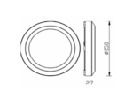 ΦΩΤΙΣΤΙΚΟ ΔΙΑΔΡΟΜΩΝ ΣΚΑΛΟΠΑΤΙΩΝ LED Φ150Χ27mm 5W 260lm IP65 ΠΛΑΣΤΙΚΟ ΛΕΥΚΟ SEASIDE UNIVERSE – 1-U005593
