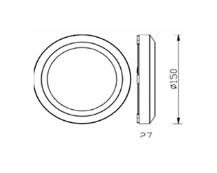 ΦΩΤΙΣΤΙΚΟ ΔΙΑΔΡΟΜΩΝ ΣΚΑΛΟΠΑΤΙΩΝ LED Φ150Χ27mm 5W 260lm IP65 ΠΛΑΣΤΙΚΟ ΛΕΥΚΟ SEASIDE UNIVERSE – 1-U005593