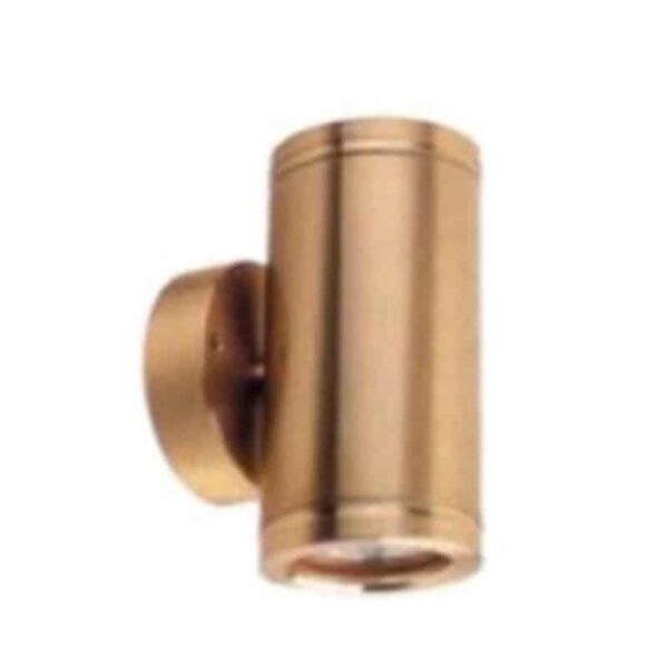 Φωτιστικό Σποτ Τοίχου 2xGU10 Κήπου Ορειχάλκινο 2ης Δέσμης IP65 UNIVERSE – 1-U010702