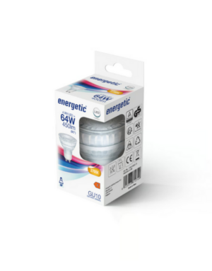 ΛΑΜΠΑ LED SMD MR16 GU10 GLASS 5,3W 2700K 220-240V 450lm 36° ENERGETIC – 2-E5164003221