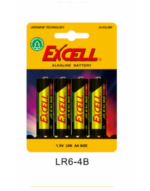 AA ΑΛΚΑΛ.ΜΠΑΤ.ΚΑΡΤΕΛΑ 4ΤΕΜ EXCELL – 2-EXLR6