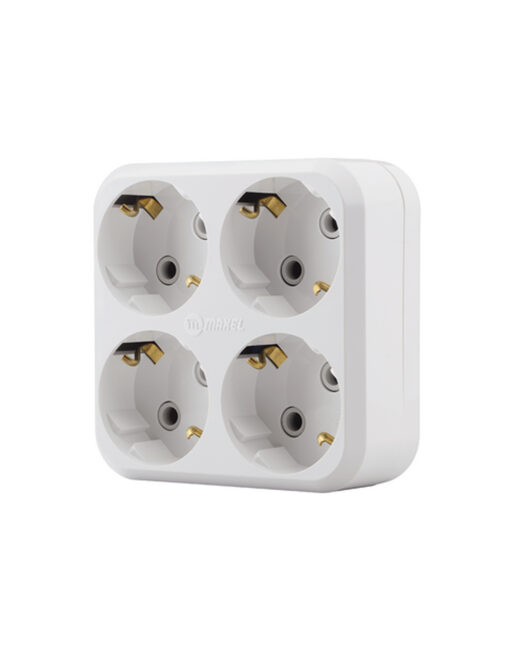 ADAPTOR ΣΟΥΚΟ 4ΠΛΟΣ ΤΕΤΡΑΓΩΝΟ 16Α MAKEL – 2-M10001205