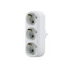 ADAPTOR ΣΟΥΚΟ 3ΠΛΟΣ ΚΑΘΕΤΟ 16Α MAKEL – 2-M10033
