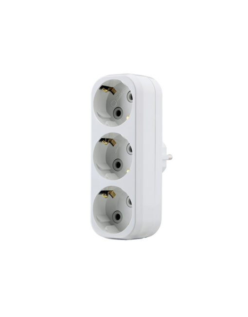 ADAPTOR ΣΟΥΚΟ 3ΠΛΟΣ ΚΑΘΕΤΟ 16Α MAKEL – 2-M10033