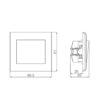 LILLIUM DIMMER 600W ΧΩΡ.ΛΑΜΠ.ΛΕΥΚΟ MAKEL – 32001Α76