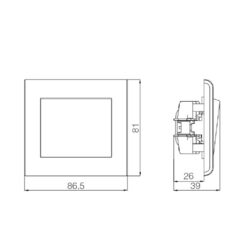 LILLIUM DIMMER 600W ΧΩΡ.ΛΑΜΠ.ΛΕΥΚΟ MAKEL – 32001Α76