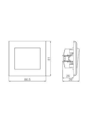 LILLIUM DIMMER 600W ΧΩΡ.ΛΑΜΠ.ΛΕΥΚΟ MAKEL – 32001Α76