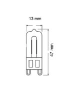 ΛΑΜΠΑ LED COB G9 GLASS 2W 3000K 220-240V 230lm UNIVERSE – 2-U005272