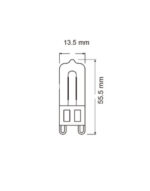 ΛΑΜΠΑ LED COB G9 GLASS 3W 3000K 220-240V 300lm UNIVERSE – 2-U006453