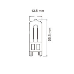 ΛΑΜΠΑ LED COB G9 GLASS 3W 3000K 220-240V 300lm UNIVERSE – 2-U006453