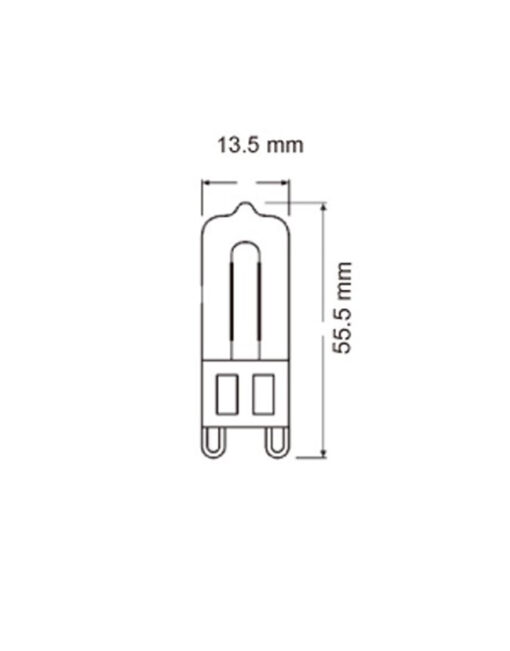ΛΑΜΠΑ LED COB G9 GLASS 3W 3000K 220-240V 300lm UNIVERSE – 2-U006453
