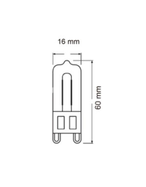 ΛΑΜΠΑ LED COB G9 GLASS 5W 3000K 220-240V 500lm UNIVERSE – 2-U006477