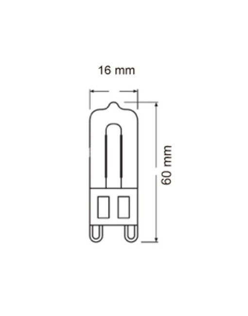ΛΑΜΠΑ LED COB G9 GLASS 5W 3000K 220-240V 500lm UNIVERSE – 2-U006477