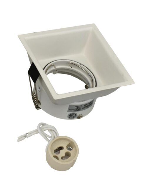 ΣΠΟΤ ΒΑΘΥ ΧΩΝΕΥΤΟ ΚΙΝΗΤΟ 88Χ88mm 1xMR16/GU10 MAX 50W ΑΛΟΥΜΙΝΙΟΥ ΛΕΥΚΟ UNIVERSE – 2-U006859