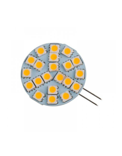ΛΑΜΠΑ LED SMD G4 2,5W FLAT 3000K 12V AC/DC 300lm  UNIVERSE – 2-U009171