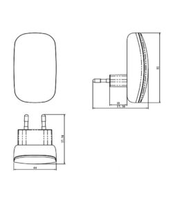 ΦΩΤΑΚΙ ΝΥΚΤΟΣ LED 0,25W 4000Κ 230V ME AIΣΘΗΤΗΡΑ ΦΩΤΟΣ ΚΑΘΕΤΟ UNIVERSE – 2-U011761