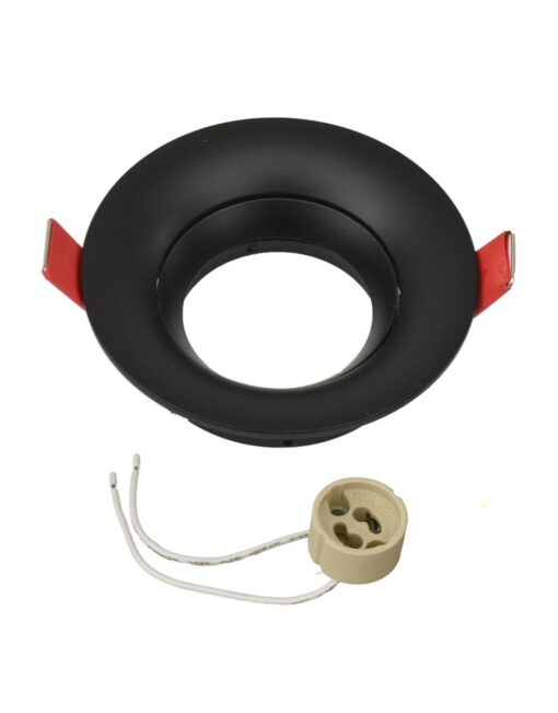 ΣΠΟΤ ΧΩΝEYTO ΣΤΑΘΕΡΟ Φ62mm 1xMR16/GU10 MAX 50W ΑΛΟΥΜΙΝΙΟΥ ΜΑΥΡΟ UNIVERSE – 2-U011815