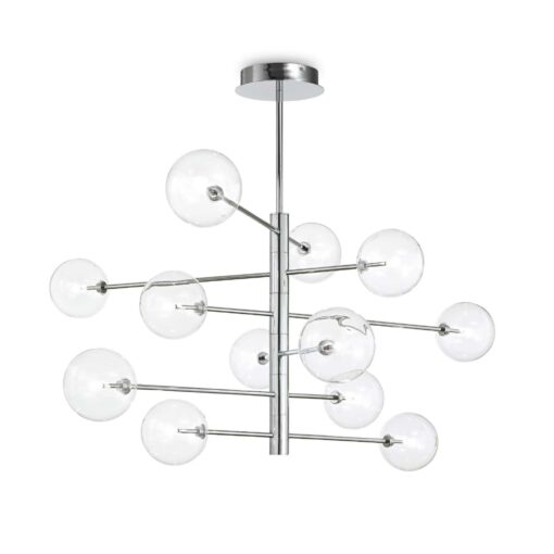 IDEAL LUX Κρεμαστό Φωτιστικό EQUINOXE 12xG4 Χρωμίου – 200118