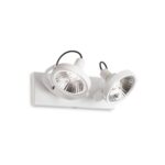 IDEAL LUX Πλαφονιέρα Οροφής GLIM 2xGU10 Λευκού Χρώματος – 200200