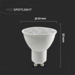 LED SPOT Λάμπα GU10 6W V-TAC PRO Samsung Chip 10° 500lm Φυσικό Λευκό 4000K – 20027