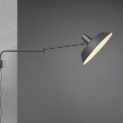 Φωτιστικό Τοίχου Trio Lighting E27 Μαύρο Ματ Μεταλλικό 200300132