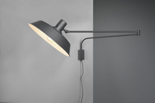 Φωτιστικό Τοίχου Trio Lighting   E27 Μαύρο Ματ Μεταλλικό    200300132