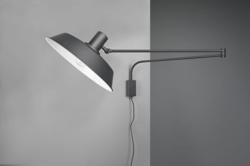 Φωτιστικό Τοίχου Trio Lighting   E27 Μαύρο Ματ Μεταλλικό    200300132