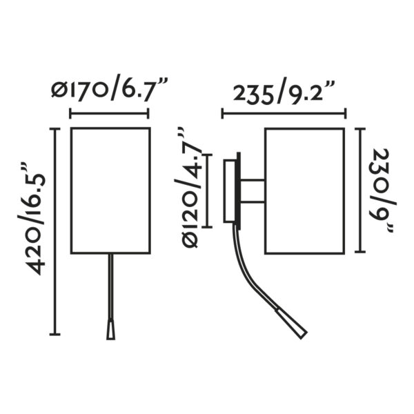 ΦΩΤΙΣΤΙΚΟ ΤΟΙΧΟΥ ΜΕ ΑΝΑΓΝΩΣΤΗ GUADALUPE  ΜΑΥΡΟ-ΜΠΕΖ       20032-80
