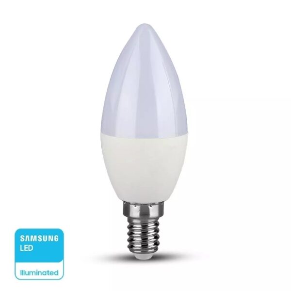 LED Λάμπα E14 5.5W Dimmable V-TAC PRO Samsung Chip 200° 470lm Θερμό 3000K – 20045