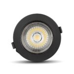 LED Φωτιστικό Χωνευτό COB 30W Μαύρο V-TAC PRO Samsung Chip 120° 2400lm Ψυχρό 6400K – 20059
