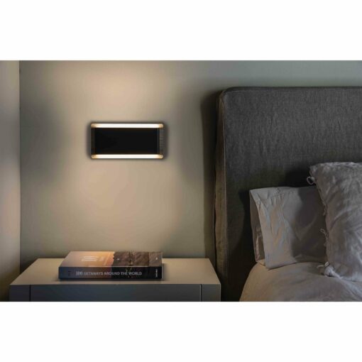 Faro Barcelona Φωτιστικό Τοίχου Led 6W Mood  Μαύρο Ξύλινο – 20061
