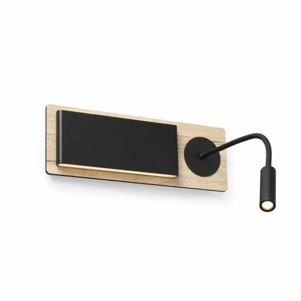 ΦΩΤΙΣΤΙΚΟ ΤΟΙΧΟΥ ΜΕ ΑΝΑΓΝΩΣΤΗ MOOD ΜΑΥΡΟ-ΞΥΛΙΝΟ          FARO – 20062