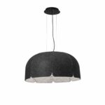 ΚΡΕΜΑΣΤΟ ΦΩΤΙΣΤΙΚΟ MUTE  ΣΚΟΥΡΟ ΓΚΡΙ LED 24W 3000K 2500lm FARO – 20101DA