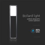 LED Φωτιστικό Κολωνάκι Δαπέδου Μαύρο Αδιάβροχο 10W V-TAC PRO Samsung Chip IP65 650lm Θερμό 3000K – 20113