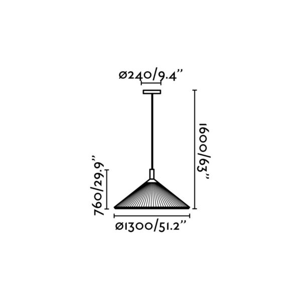 Faro Barcelona SAIGON IN 1300 Κρεμαστό Φωτιστικό Καφέ Χρώματος – 20131