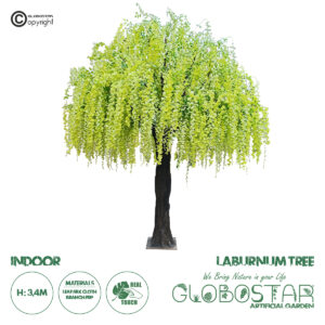 GloboStar® Artificial Garden LABURNUM TREE 20165 Τεχνητό Διακοσμητικό Δέντρο Λαβούρνο Υ340cm