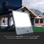LED Προβολέας με Αισθητήρα Νύχτας-Μέρας 200W Μαύρος V-TAC Pro Samsung Chip IP65 100° 20000lm Φυσικό 4000K – 20182