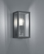 Φωτιστικό Τοίχου Trio Lighting   E27 Ανθρακί Αλουμίνιο   IP44 201860142