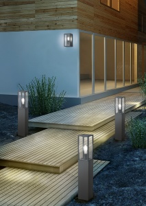 Φωτιστικό Τοίχου Trio Lighting   E27 Ανθρακί Αλουμίνιο   IP44 201860142