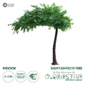 GloboStar® Artificial Garden BANYAN FICUS TREE 20186 Τεχνητό Διακοσμητικό Δέντρο Ινδική Συκιά Φίκος Υ320cm