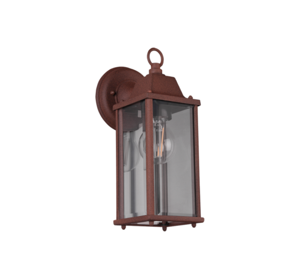 Φωτιστικό Τοίχου Trio Lighting   E27 Σκουριά Αλουμίνιο   IP23 201960124