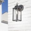 Φωτιστικό Τοίχου Trio Lighting   E27 Ανθρακί Αλουμίνιο   IP23 201960142